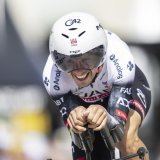 Joao Almeida a les qualités de rouleur nécessaires pour remporter le classement général du Tour de Romandie dimanche. KEYSTONE/AP/Laurent Gillieron